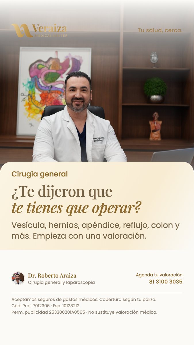 Historia aprobada de Veraiza con logo dorado y pie compacto